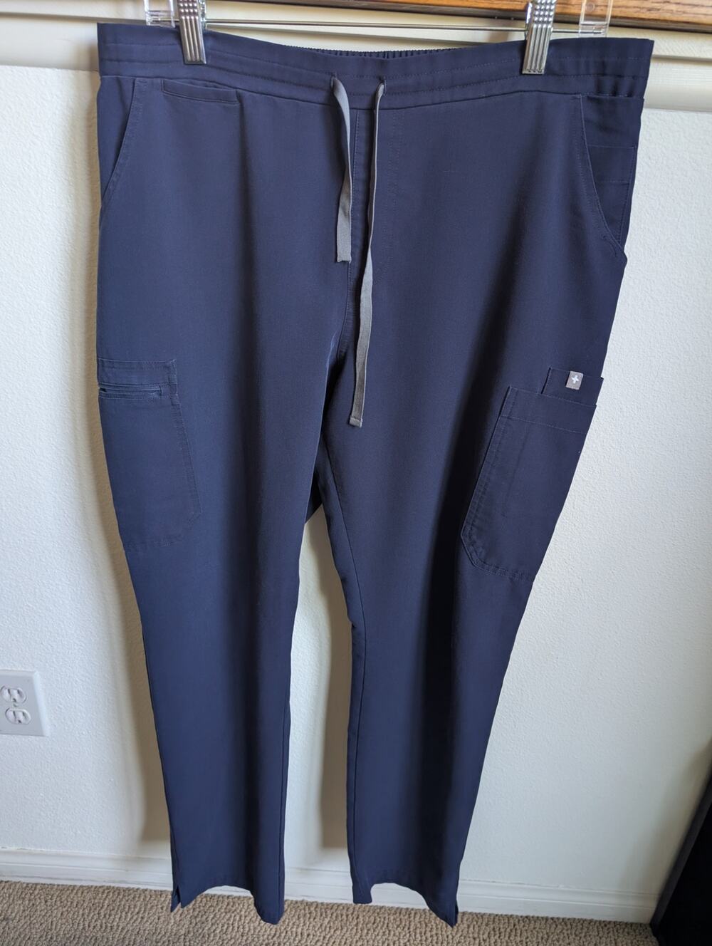 FIGS Women's Navy Dark Blue Yola Straight Leg Scrub Pants Large